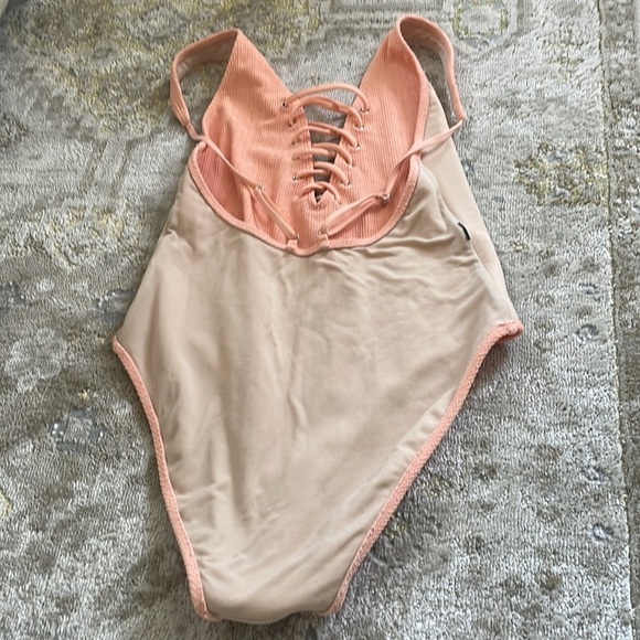 Free Press Orange Sherbert Color One Piece Swimsuit - Picture 9 of 11